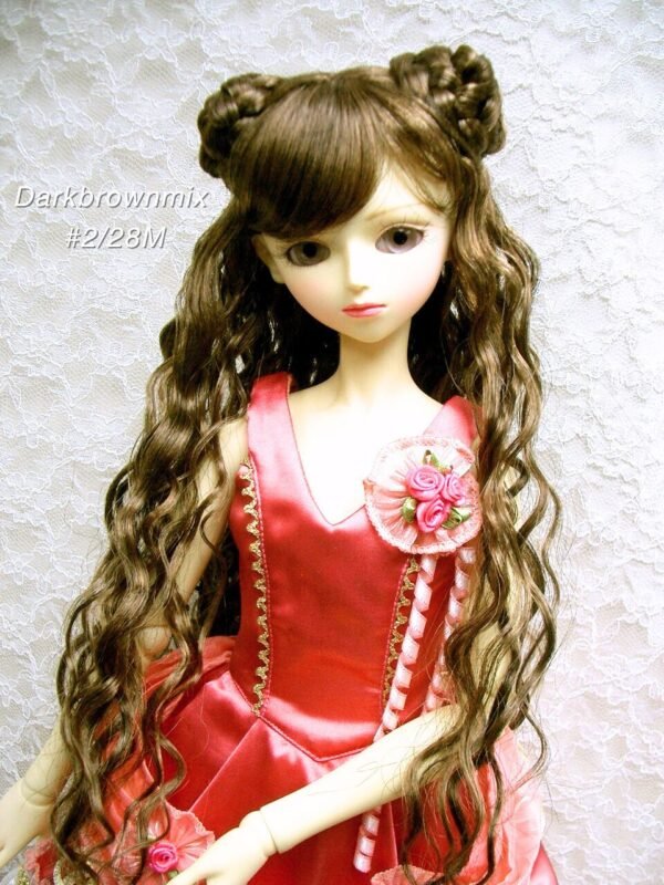 Wig / 8-9 inch / Braided Hair Chignon Wave (Darkbrownmix #2/28M)