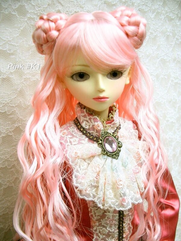 Wig / 8-9 inch / Braided Hair Chignon Wave (Pink #K1)