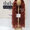 Wig / 8-9 inch / Long Wave (Maroon #350)