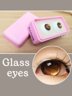 Dollmore-16mm-#HD04-6 16mm Glass eyes (Dollmore #HD04)