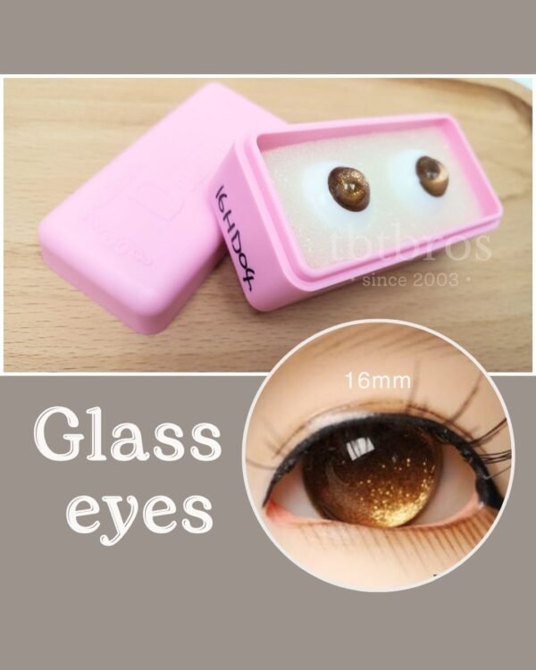 16mm Glass eyes (Dollmore #HD04)