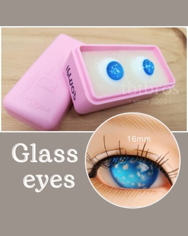 16mm Glass eyes (Dollmore #LU03)