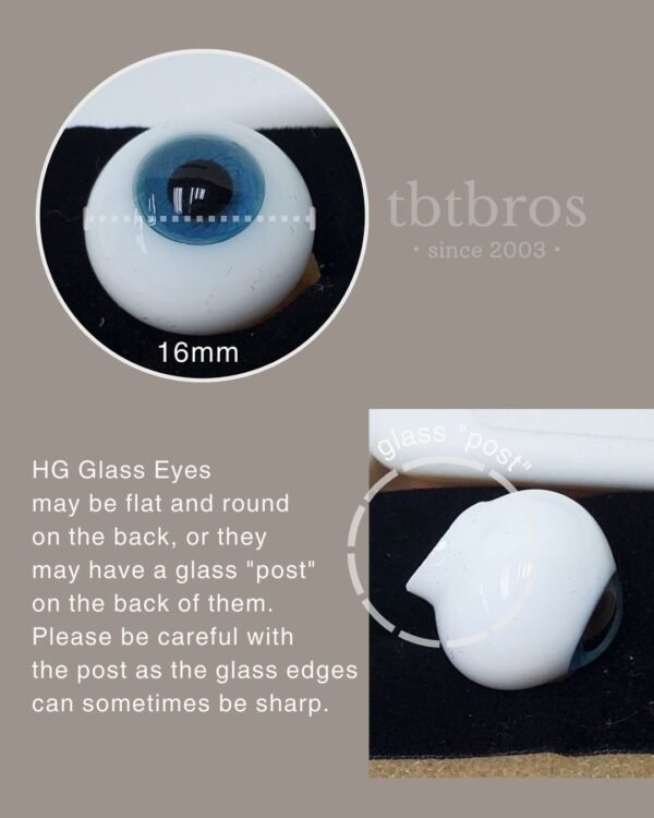 16mm Glass eyes (Volks #HG16-1330)