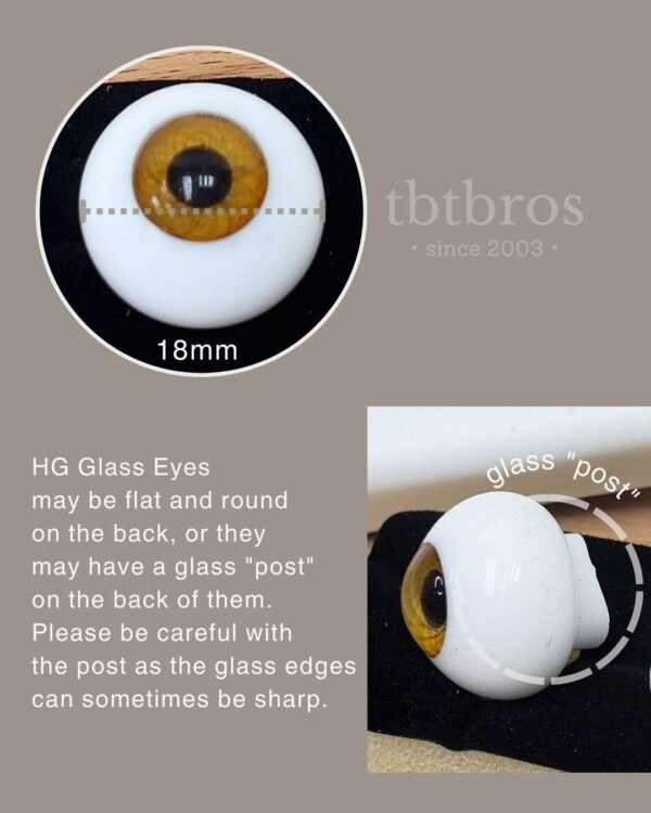 18mm Glass eyes (Volks #HG18-6961)