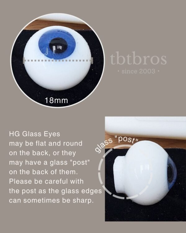 18mm Glass eyes (Volks #HG18-7630)