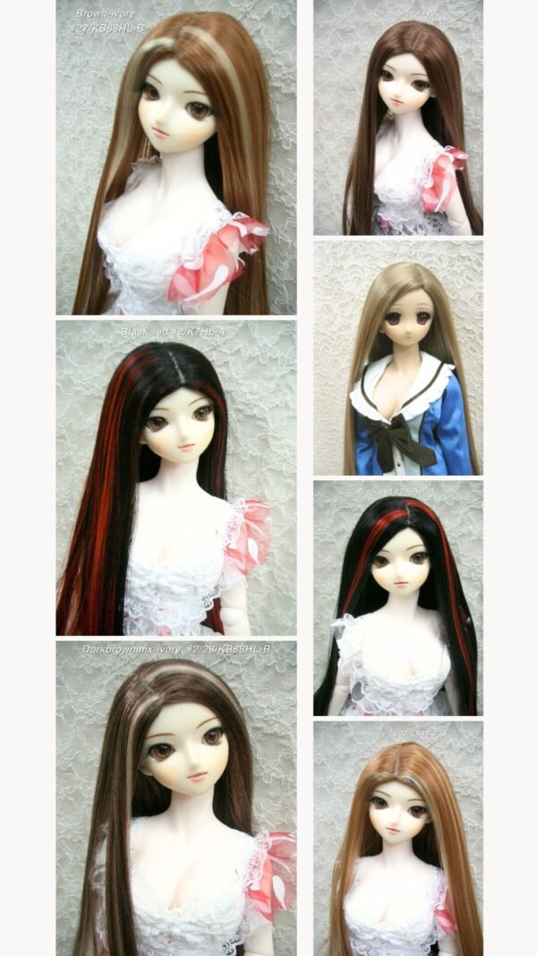 Wig / 8-9 inch / One-length Straight *Length 38cm (Purple #K5)