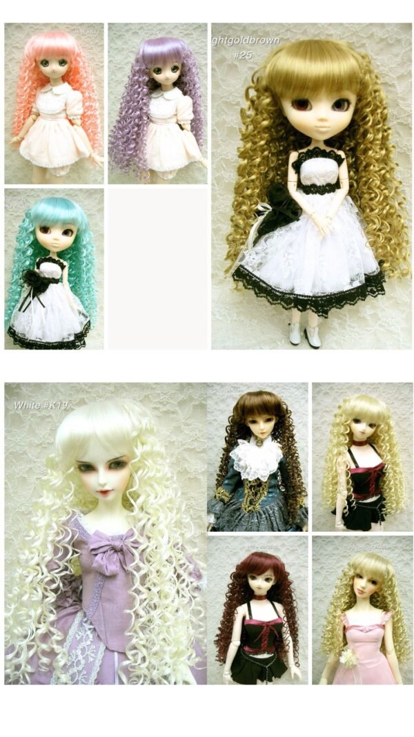 Wig / 8-9 inch / Super Curls (Pink #K1)