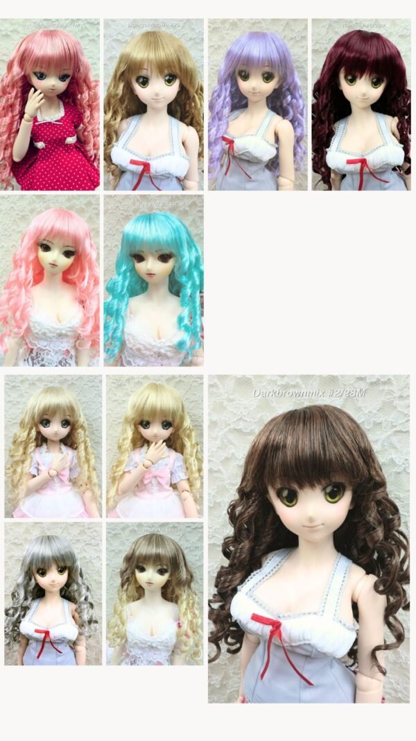 Wig / 8-9 inch / Curly Hair (Greymix #56)