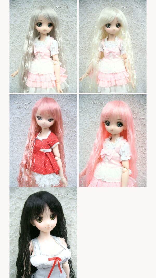 Wig / 8-9 inch / Long Soft Wave with Bangs (White #K19)