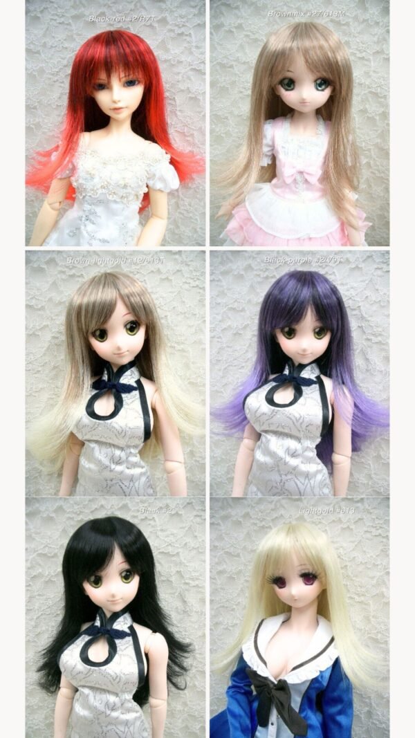 Wig / 8-9 inch / Long Chopper (Black-red #2/R7T)