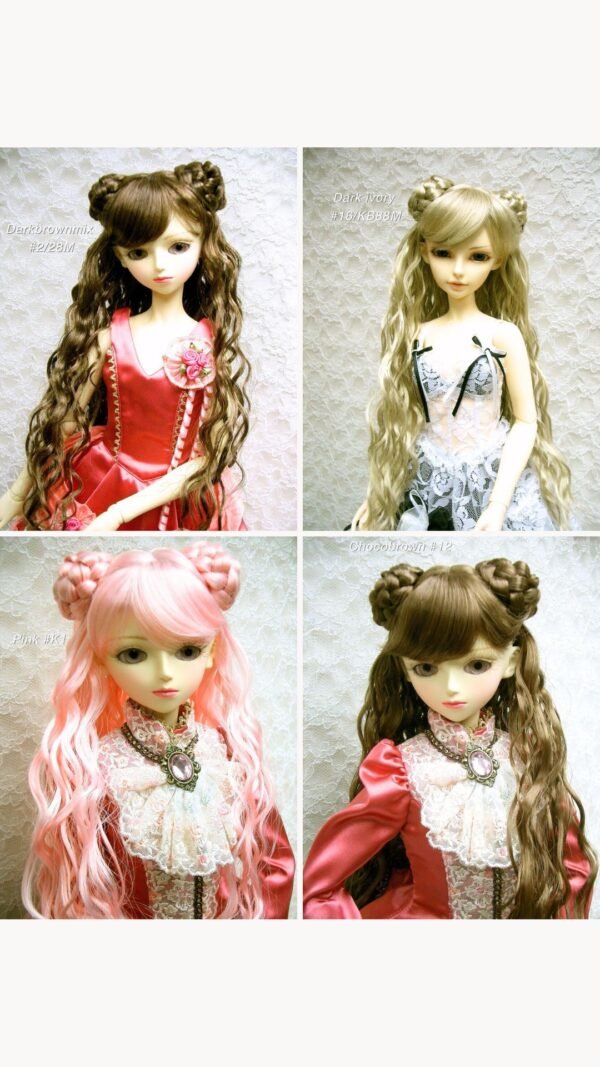 Wig / 8-9 inch / Braided Hair Chignon Wave (Pink #K1)