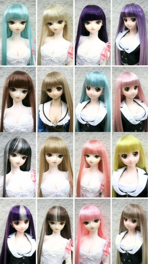 Wig / 8-9 inch / Super Long Straight *Length 38cm (Lightgoldmix #GL26)