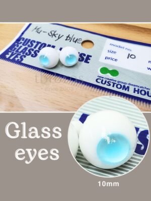 10mm Glass eyes (Custom House #Mu Sky Blue)