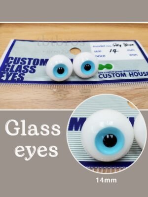 14mm Glass eyes (Custom House #Sky Blue)