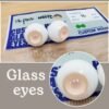 16mm Glass eyes (Custom House #Mu Pink Rabbit)