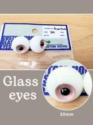 20mm Glass eyes (Custom House #Rose Pink)