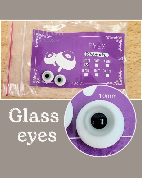 10mm Glass eyes (Rosen Lied #REG012)