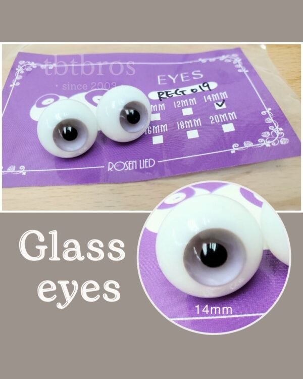 14mm Glass eyes (Rosen Lied #REG019)