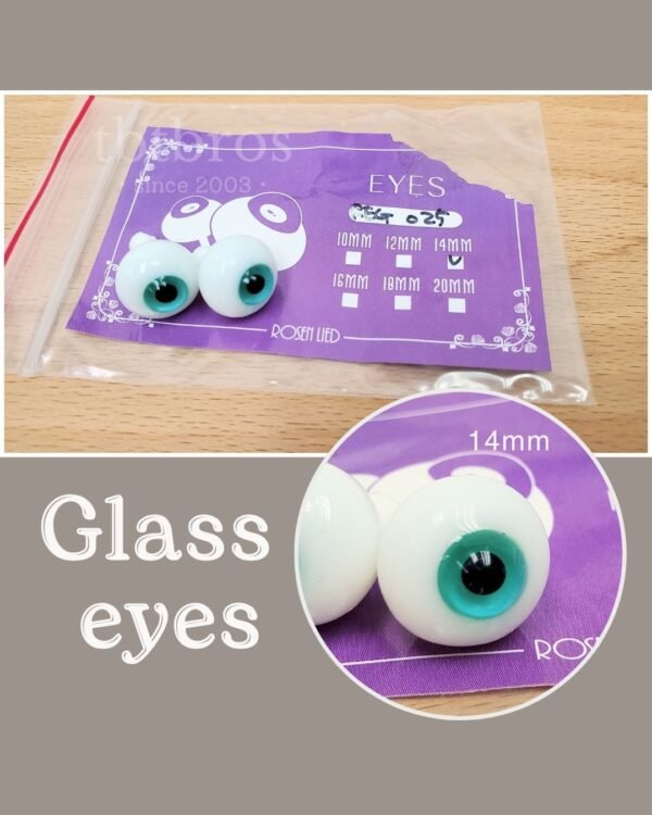 14mm Glass eyes (Rosen Lied #REG025)