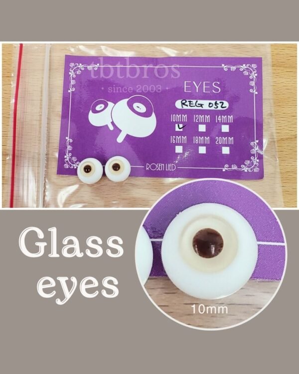 10mm Glass eyes (Rosen Lied #REG052)