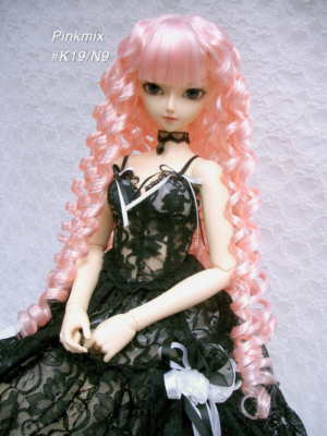 Wig / 9-10 inch / Volume Long Curly (Pinkmix #K19/N9)