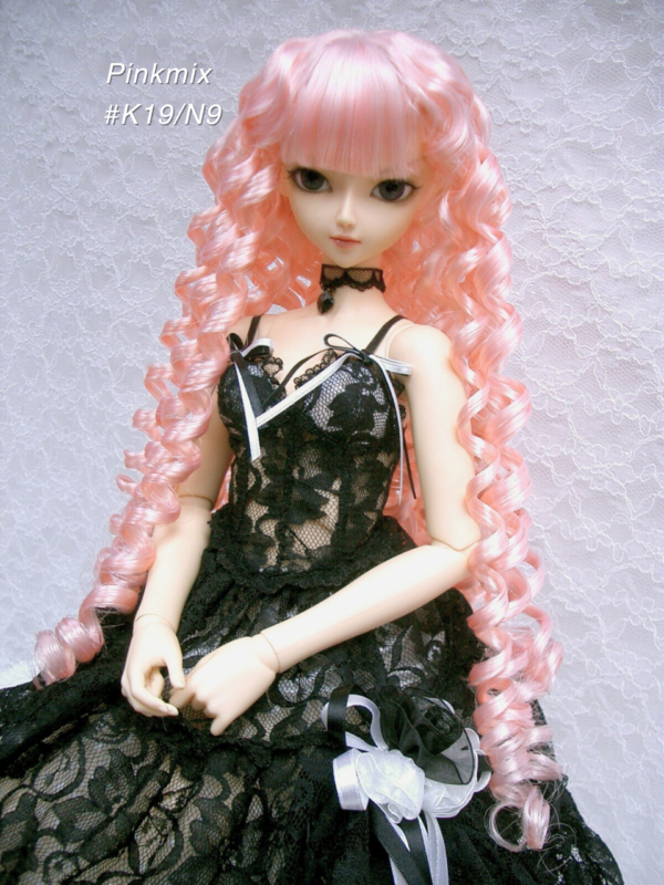 Wig / 9-10 inch / Volume Long Curly (Pinkmix #K19/N9)