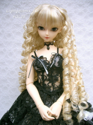 Wig / 9-10 inch / Volume Long Curly (Lightgoldmix #GL26)