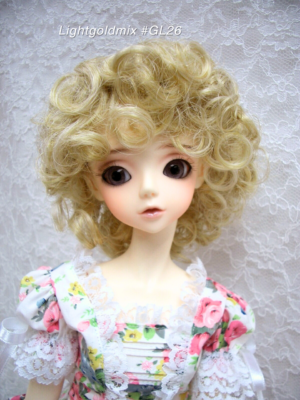 Wig / 9-10 inch / Short Curly (Lightgoldmix #GL26)