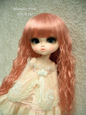 Wig / 11-12 inch / Long Wave (Metallic Pink #25/K1M)