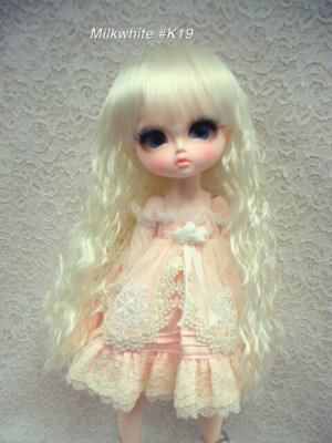 Wig / 11-12 inch / Long Wave (Milkwhite #K19)