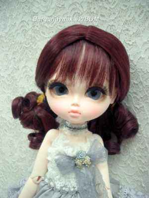 Wig / 11-12 inch / Retro Twin-tails (Burgundymix #2/BUM)