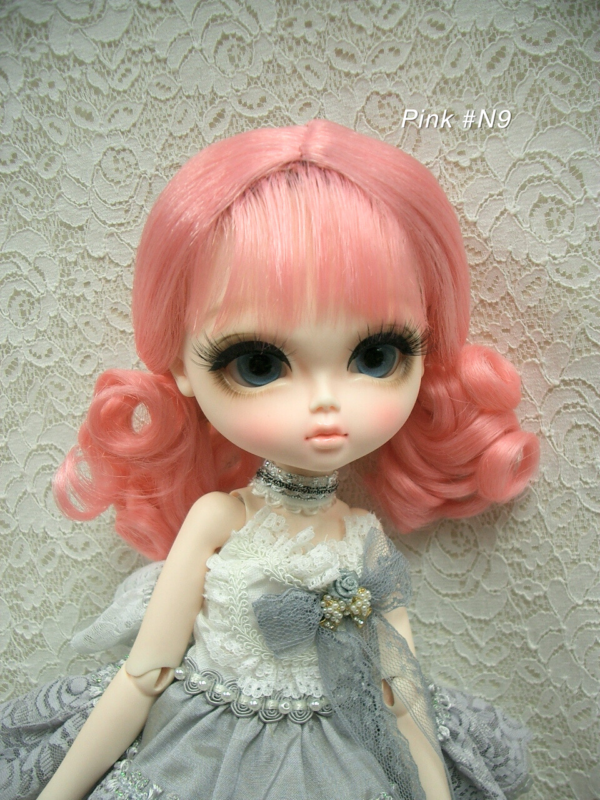 Wig / 11-12 inch / Retro Twin-tails (Pink #N9)