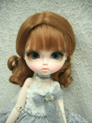 Wig / 11-12 inch / Retro Twin-tails (Brown #27S)