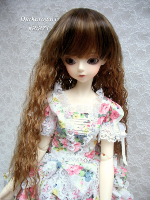 Wig / 9-10 inch / Long Wave (DarkbrownT #2/27T)