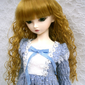 Wig / 9-10 inch / Long Wave with Bangs (Goldenbrown #144)