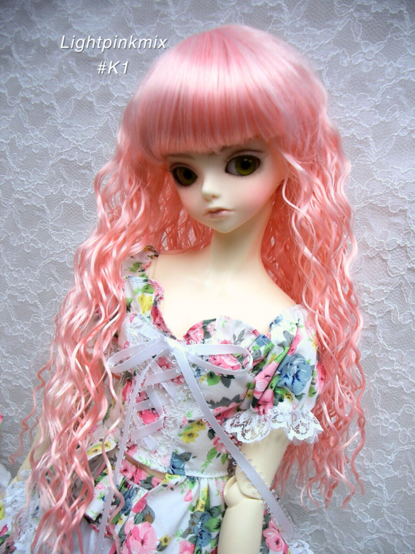 Wig / 9-10 inch / Long Wave (Lightpinkmix #K1)