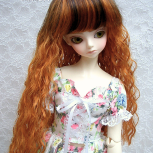 Wig / 9-10 inch / Long Wave with Bangs (RustmixT #4/145TT)