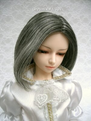 Wig / 9-10 inch / One-length Medium (Greymix #1/60T)