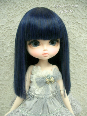 Wig / 11-12 inch / Semi-long Straight (Darknavymix #2/B7M)