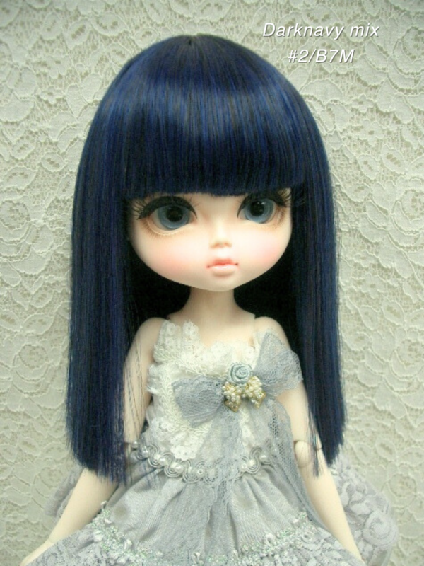 Wig / 11-12 inch / Semi-long Straight (Darknavymix #2/B7M)