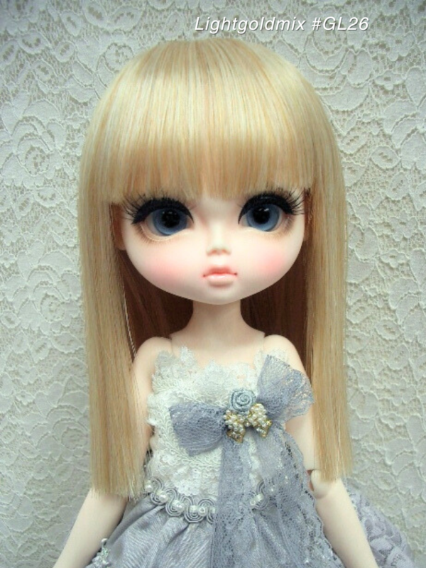 Wig / 11-12 inch / Semi-long Straight (Lightgoldmix #GL26)
