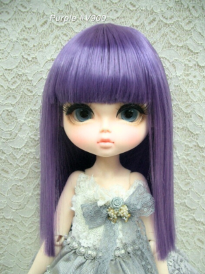 Wig / 11-12 inch / Semi-long Straight (Purple #V900)