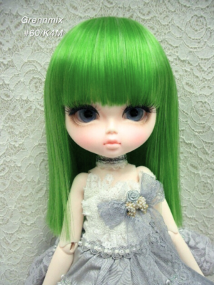Wig / 11-12 inch / Semi-long Straight (Greenmix #60/K4M)