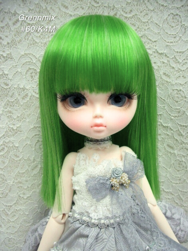 Wig / 11-12 inch / Semi-long Straight (Greenmix #60/K4M)