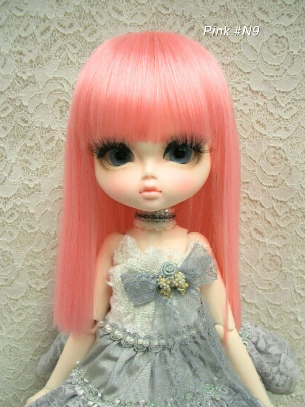 Wig / 11-12 inch / Semi-long Straight (Pink #N9)