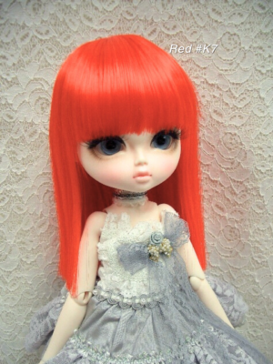 Wig / 11-12 inch / Semi-long Straight (Red #K7)