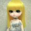 Wig / 11-12 inch / Semi-long Straight (Vivid yellow #K2)