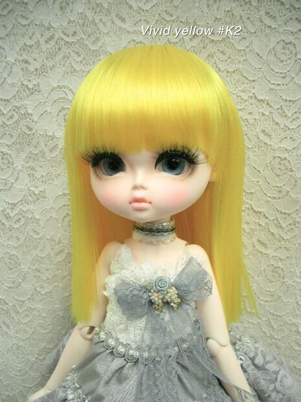 Wig / 11-12 inch / Semi-long Straight (Vivid yellow #K2)