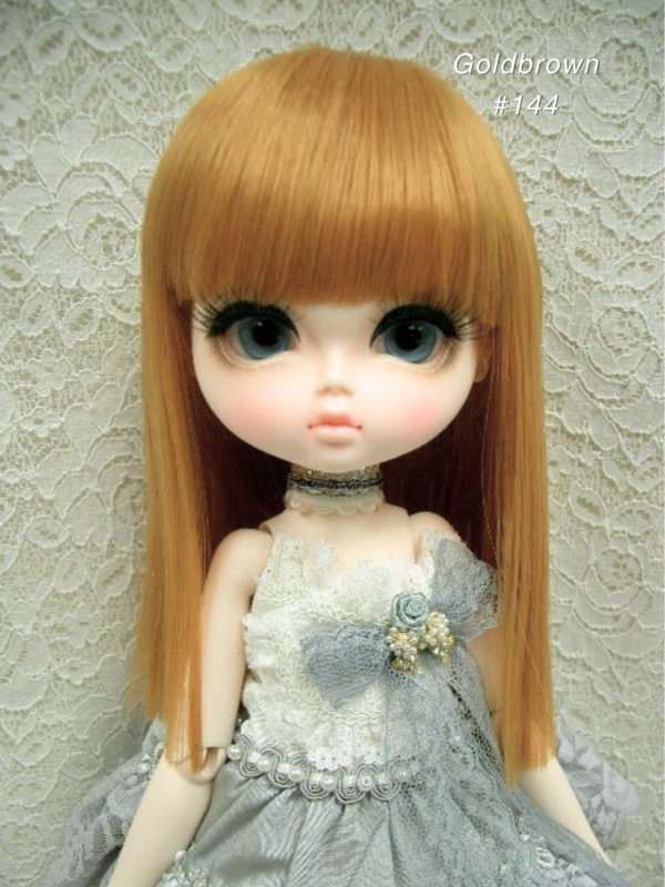 Wig / 11-12 inch / Semi-long Straight (Goldbrown #144)