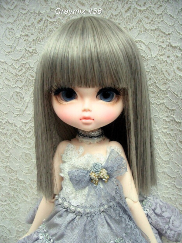 Wig / 11-12 inch / Semi-long Straight (Greymix #56)